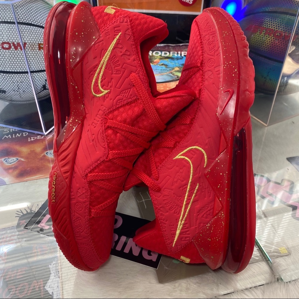 🆕 Nike Titan x LeBron 17 Low Red 'Agimat' - M13 - Picture 8 of 10